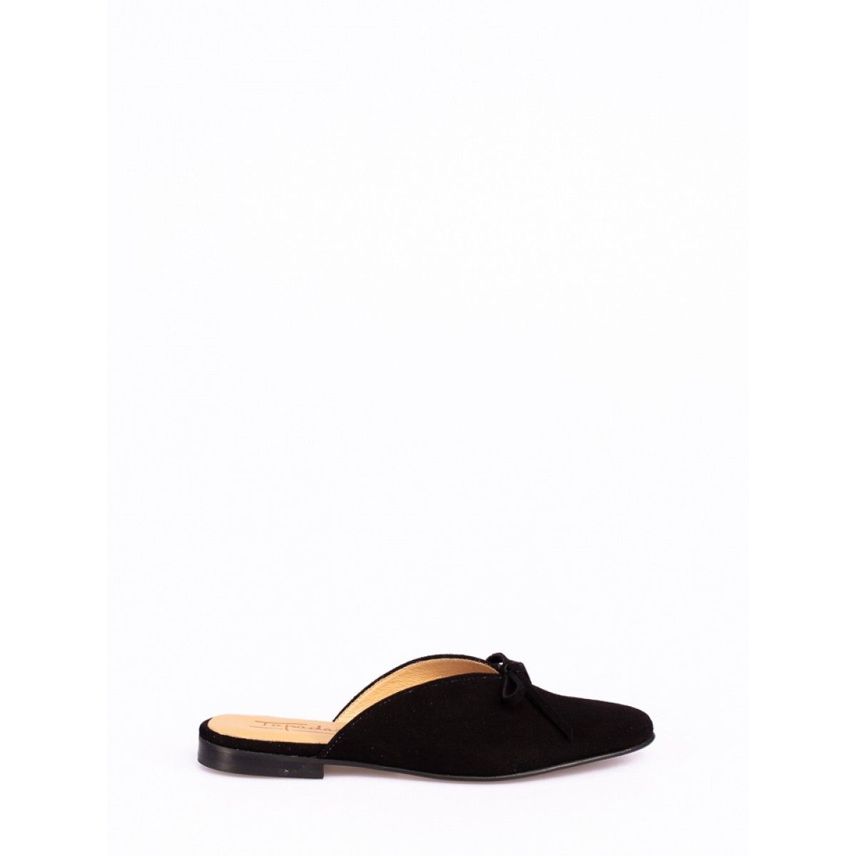 Suede Mules with Lace - V22SS034-T2677L-CPT | Tapadas